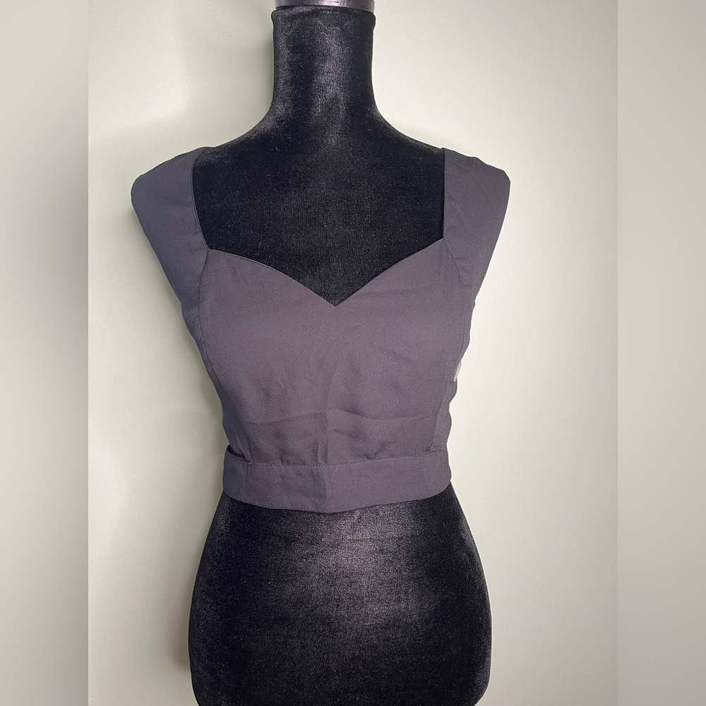 Black crop top
